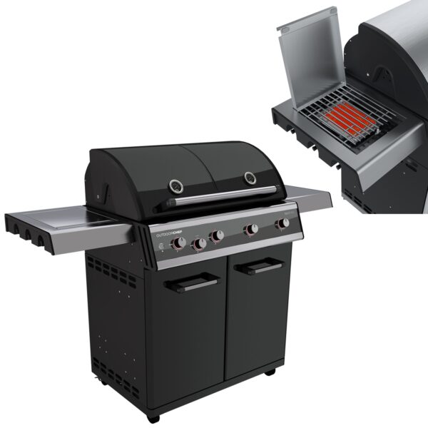 outdoorchef barbecue gas dualchef 425 g 30 mbar blazing zone