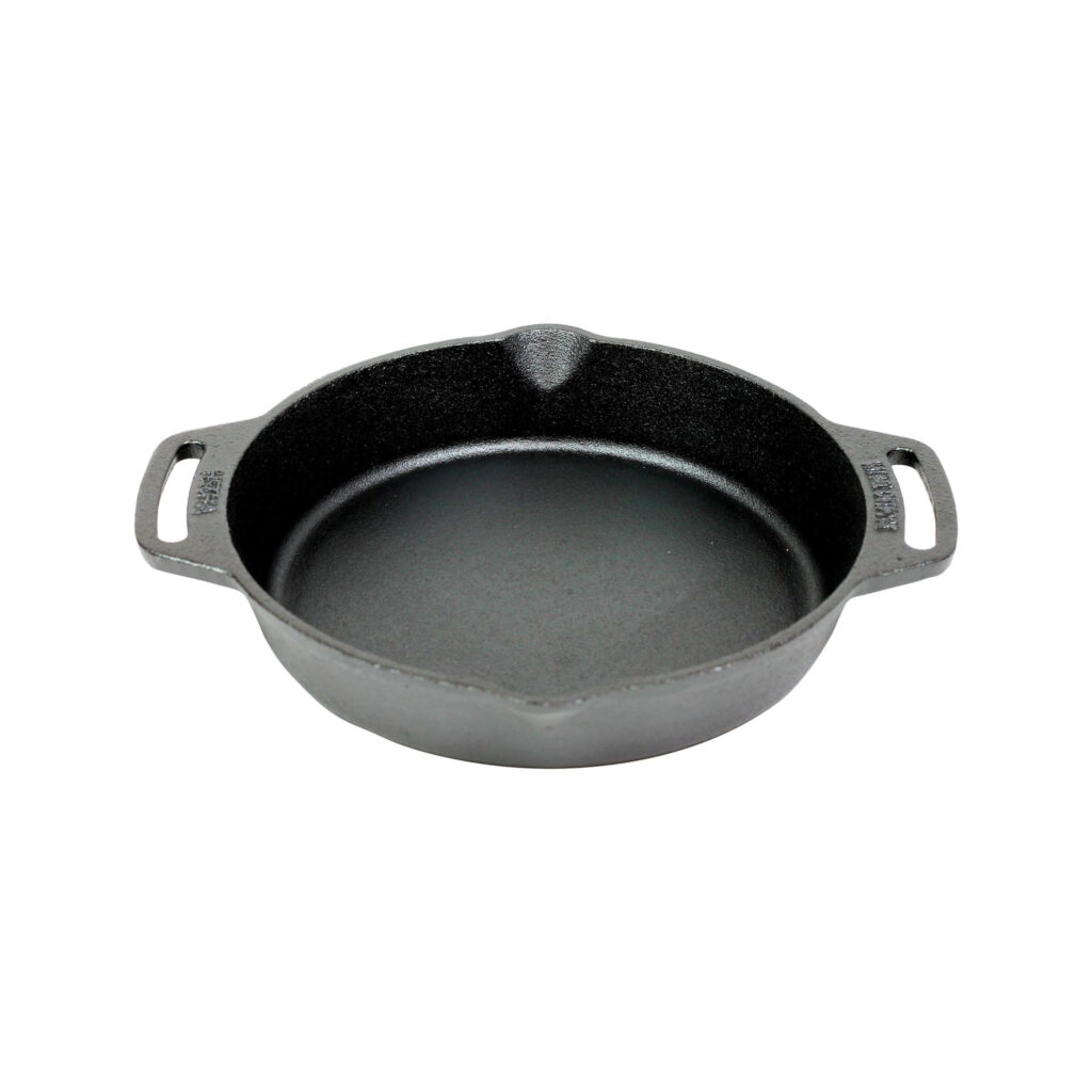 skillet gietijzer met handgrepen 25 cm