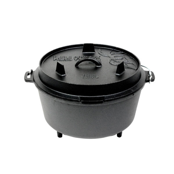 dutch oven gietijzer met pootjes outdoor 8 liter