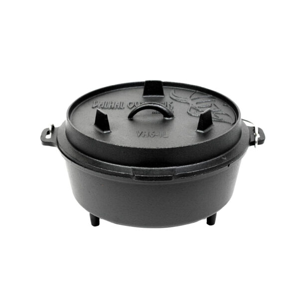 dutch oven gietijzer met pootjes outdoor 6,1 liter