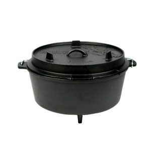 dutch oven gietijzer met pootjes outdoor 12 liter