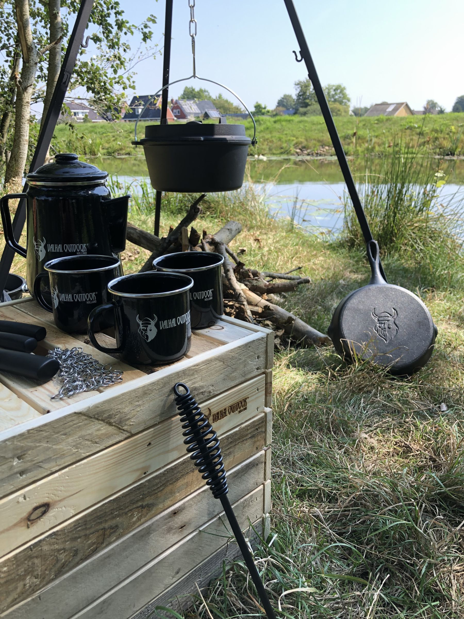 bbq accessoire deksellifter voor dutch ovens