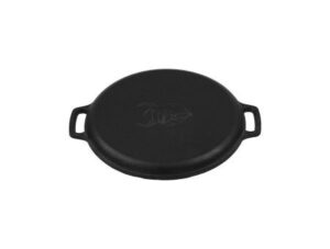 skillet plancha gietijzer met handgrepen 35 cm