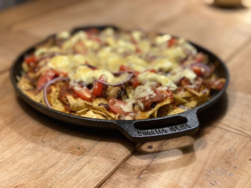 skillet plancha gietijzer met handgrepen 35 cm